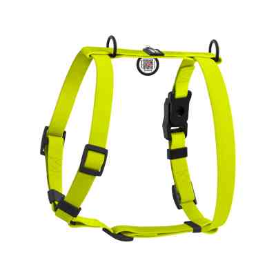 Шлей для собак WAUDOG Magnet анатомическая Н-образная с QR-паспортом, магнитная пряжка-фастекс S лимонная (262226) Винница