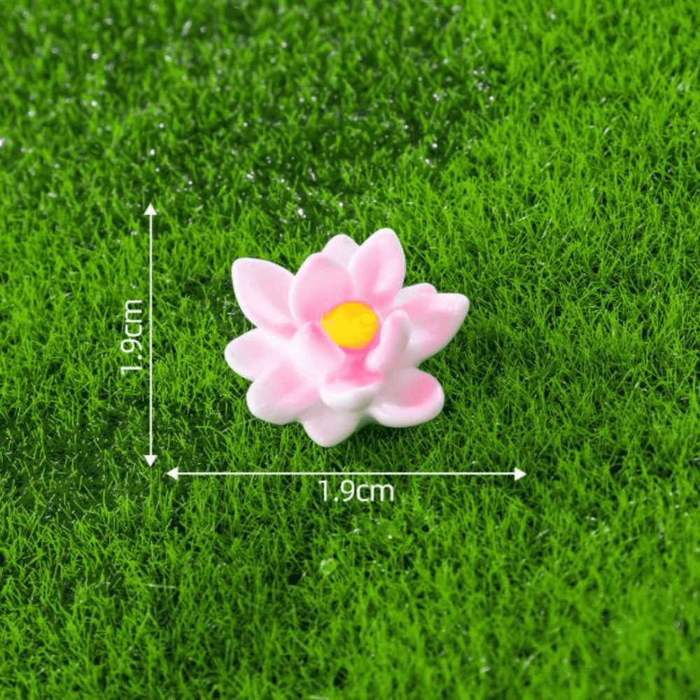 Декоративна фігурка Жабка для флораріуму, мосаріуму Бежева Лотос рожевий маленький Одеса - фото 1