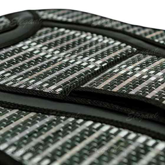 Накидка сидіння масажний бамбук, шкірозамінник 47х127см чорна на Мукачево