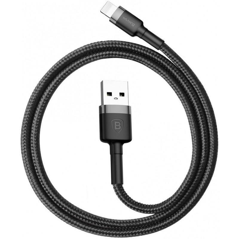 Кабель USB Baseus Cafule Lightning (CALKLF-AG1) Grey/Black 0.5m Рівне - фото 1