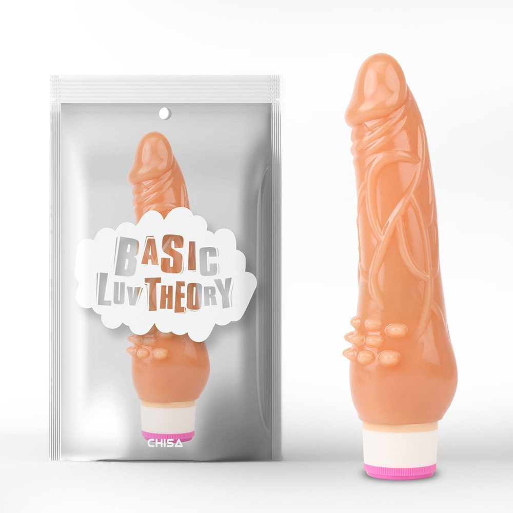 Вибратор реалистичный, рельефный Chisa Basic Luv Theory Beginner Rider, бежевый Sex Aura Киев - изображение 2