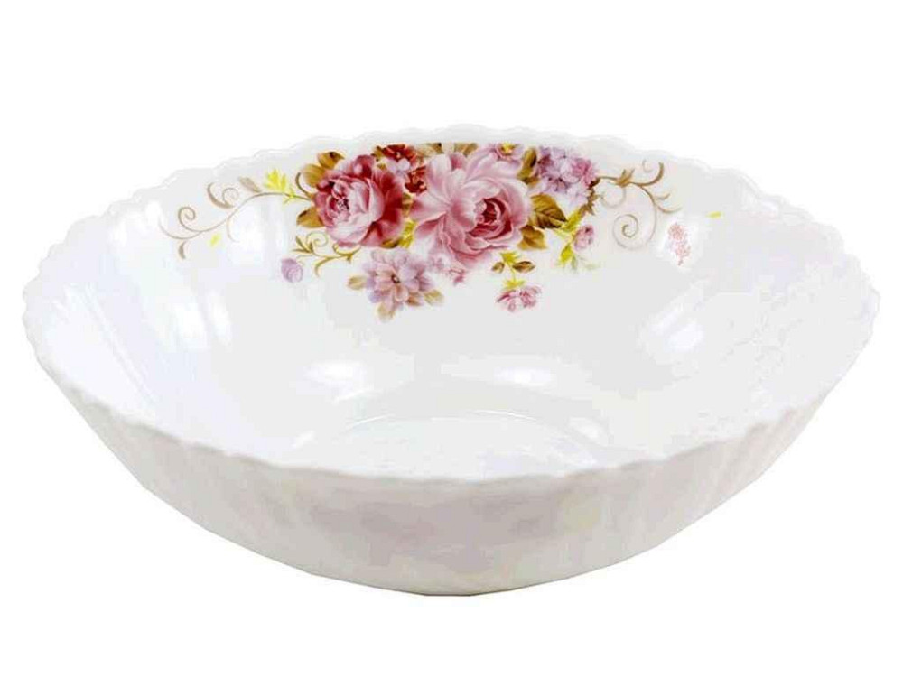 Cалатник 550мл №7 Піоновий букет (6шт/уп) хвилястий край 7065/TW70 ТМ LUMINES Київ - фото 1