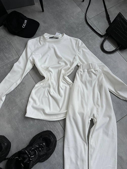 Жіноча базова тепла та приємна термобілизна пума Білий, 46/48 Одеса - фото 1