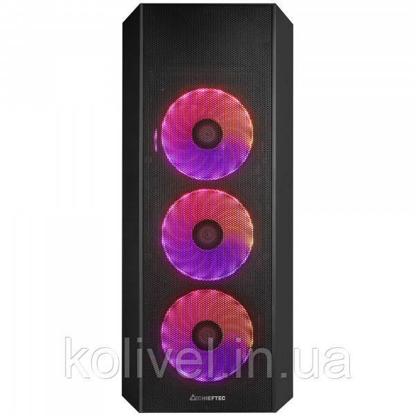 Корпус Chieftec SCORPION 4 GL-04B-UC-OP 4x120mm A-RGB, USB-C, ATX, без БЖ, Black (GL-04B-UC-OP) Киев - изображение 8
