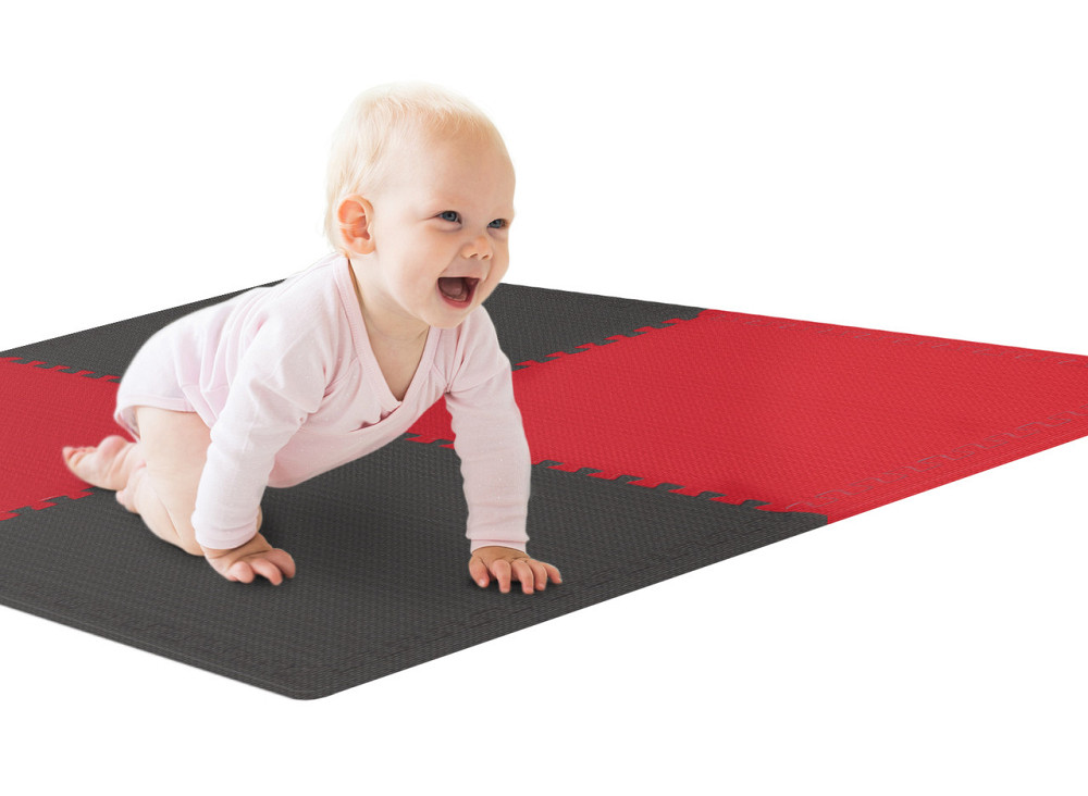 Мат-пазл Hop-Sport EVA 2см HS-A020PM - 4 частин червоно-чорний Київ - фото 4