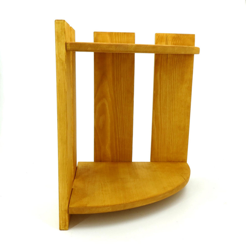 Угловая настенная полка 