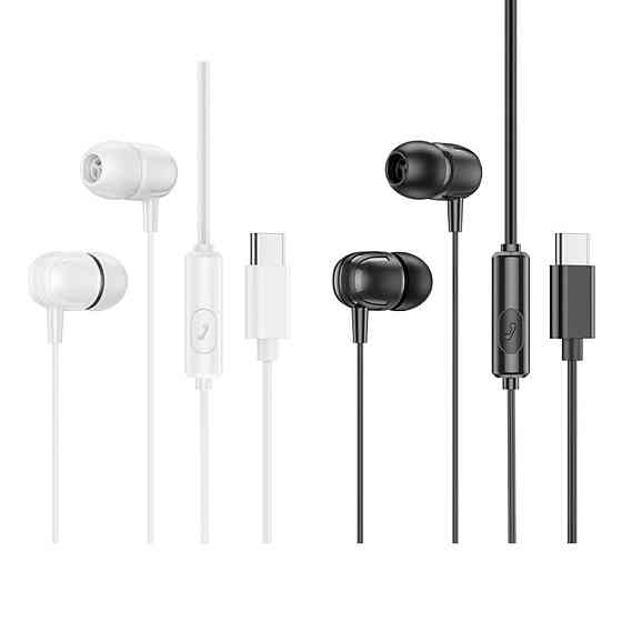 Навушники BOROFONE BM77 Type-C Delicious universal digital earphones with microphone White Київ
