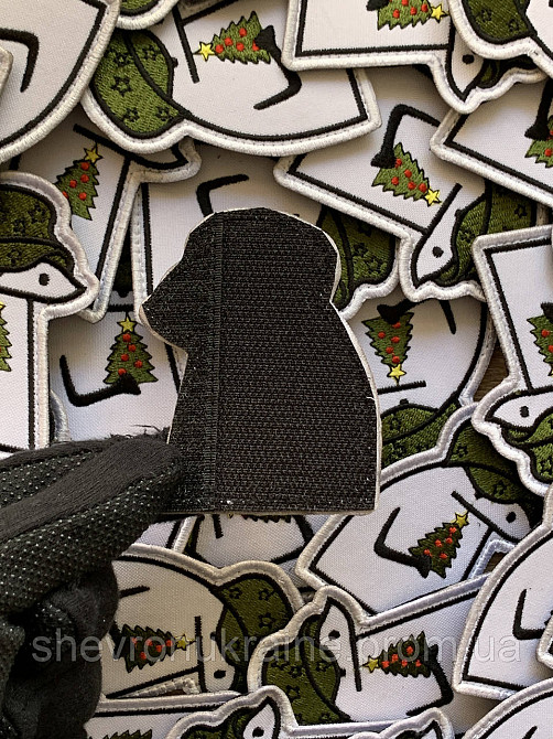 Шеврон флорк с ёлочкой (Форма контурная. На липучке) Размер 8x6.3см Киев - изображение 7