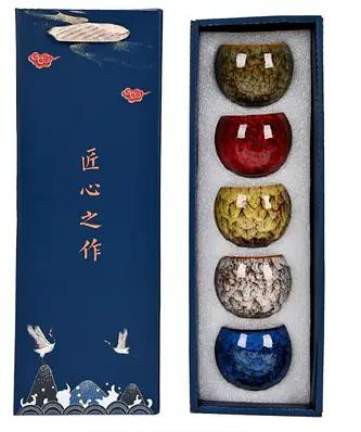 Набір керамічних піал 150 мл 5 шт для китайської чайної церемонії Луцьк - фото 2