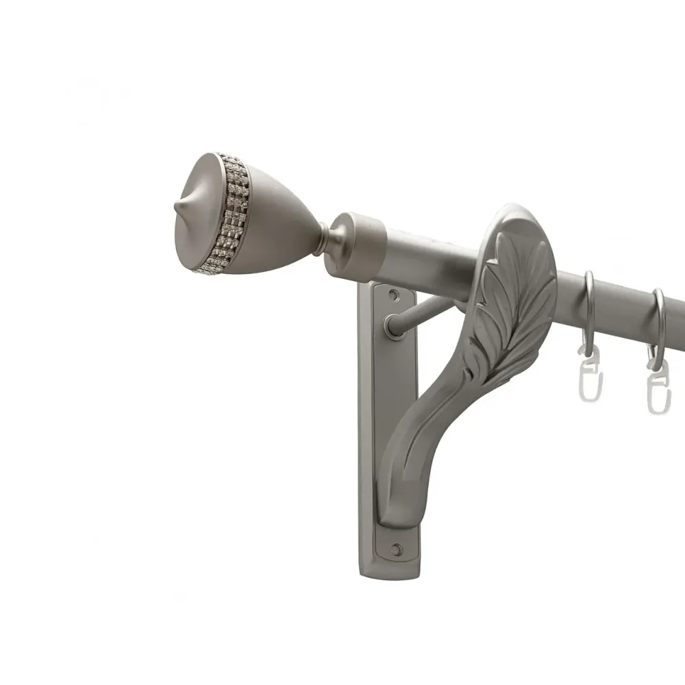 Карниз Orvit Етернія металевий однорядний ретро гладка труба кільце металеве Сатин 25 мм 300 см (00-00021818) Львів - фото 1