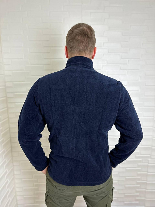 Чоловіча флісова кофта Flas Polar з велкро під шеврони та патчі Синій, M Київ - фото 3