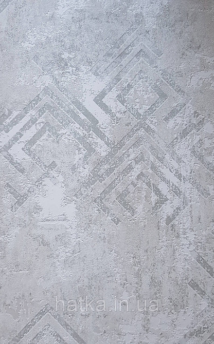 Шпалери вінілові на флізеліні Marburg Memoria 1.06х10 під старовину фігури на штукатурці сіро-бежеві зі сріблом Київ - фото 1