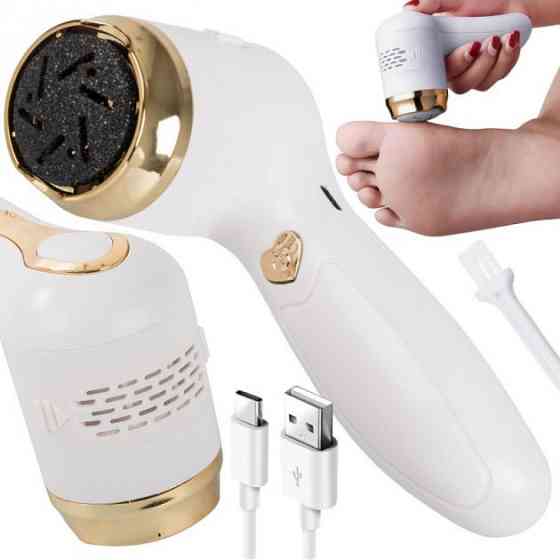 Пемза аккумуляторная для удаления грубой кожи стоп Foot Grinder Y2023 для пяток с usb-кабелем PB-59 Львов