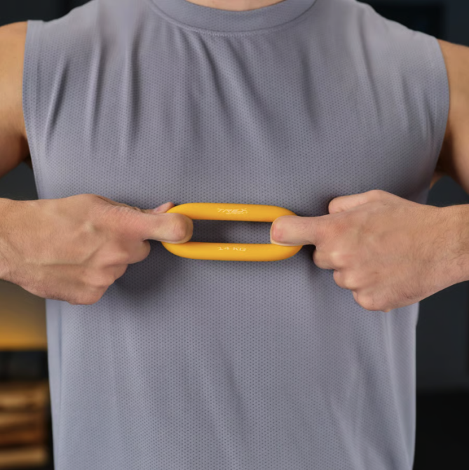 Набор силиконовых эспандеров для рук и пальцев тренировка кистей реабилитация фитнес для развития силы хвата 3 в 1 Trex Sport Киев - изображение 20