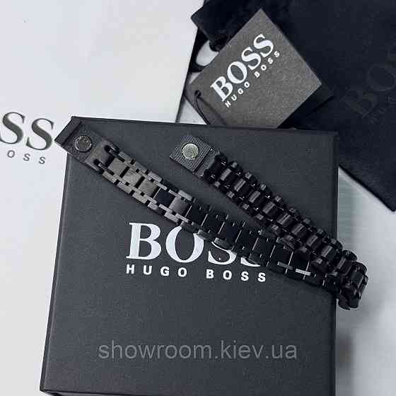 Фірмовий чоловічий браслет BOSS (60035) Київ