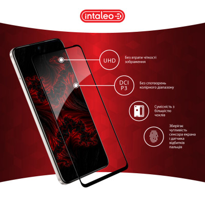 Стекло защитное Intaleo Full Glue Infinix Hot 50 Pro Black (1283126598692) Винница - изображение 4