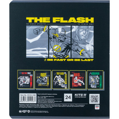 Тетрадь Kite DC Comics 24 листов, клетка (DC24-238) Винница - изображение 4
