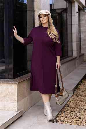 Трикотажное платье свободного кроя Berry 54-56, Марсала Киев