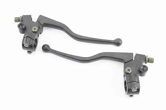 Важіль гальма, зчеплення з кріпленням к-кт 2шт (чорні) Київ