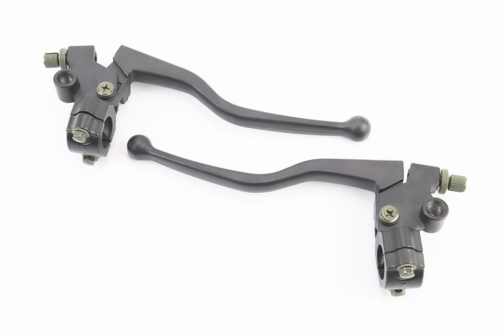 Важіль гальма, зчеплення з кріпленням к-кт 2шт (чорні) Київ - фото 1