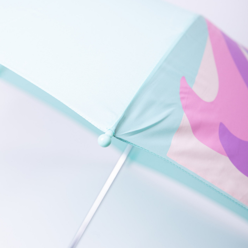 Класична дитяча парасолька-тростина механічна з поліестеру міцна надійна 8 спиць діаметр 89 см М'ятний HP-23-12M Коломыя - изображение 3