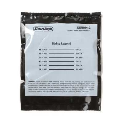 Струны для гитары Jim Dunlop Nickel Wound Electric Guitar Strings (09-42) (DEN0942) Винница - изображение 3