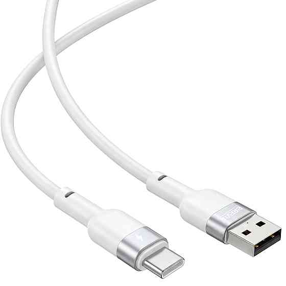 Кабель Brevia USB to Type-C 2,4A 1,2м, білий ZIP (52120WUCZ1) Львів