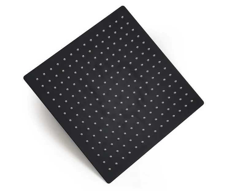 Душовий гарнітур Quyanre із прихованим монтажем Лійка 300х300 мм (Чорний) Вінниця - фото 4