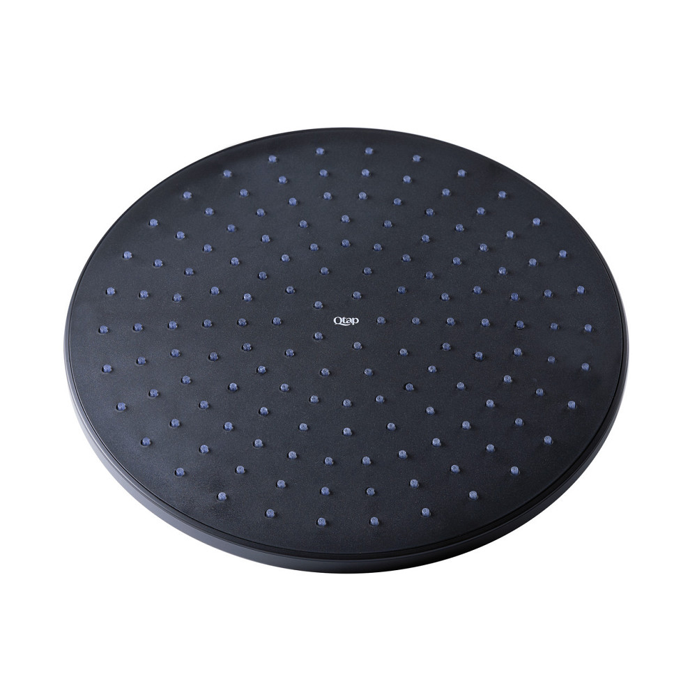 Лійка для верхнього душу Qtap Hlavova 230 мм округла QTHLAVA228O1ZBB Black Matt Київ - фото 1