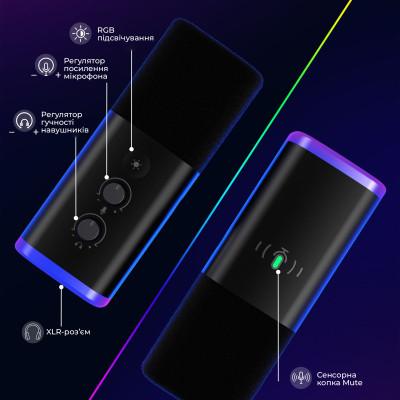 Микрофон Fifine AM8T USB Black (AM8T) Винница - изображение 3