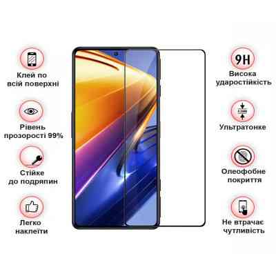 Стекло защитное BeCover Tecno Spark 20 (KJ5n) Black (710626) Винница