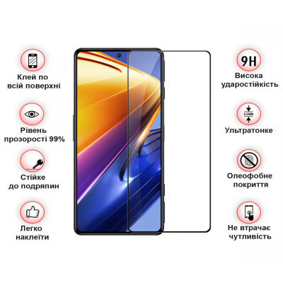 Стекло защитное BeCover Tecno Spark 20 (KJ5n) Black (710626) Винница - изображение 3