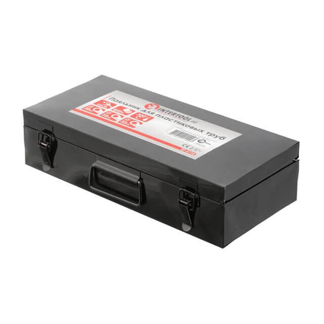 Паяльник для пластикових труб, 0,85 кВт, 0-300°C, насадки 20, 25, 32 мм, металевий кейс INTERTOOL RT-2110 Киев - изображение 5