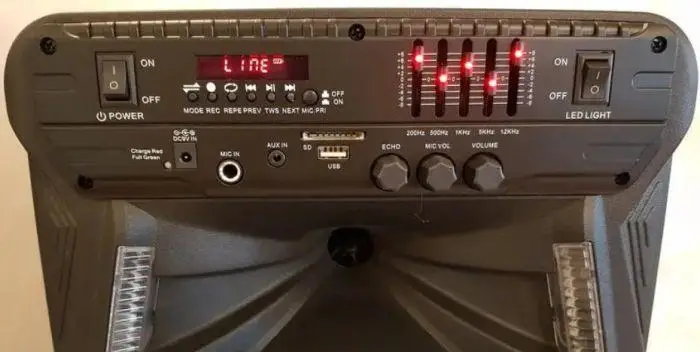 Акустична переносна колонка ZXX-7373 400Вт 12" 53х35х28см USB/SD/FM/BT/MIC/ДК Одеса - фото 8