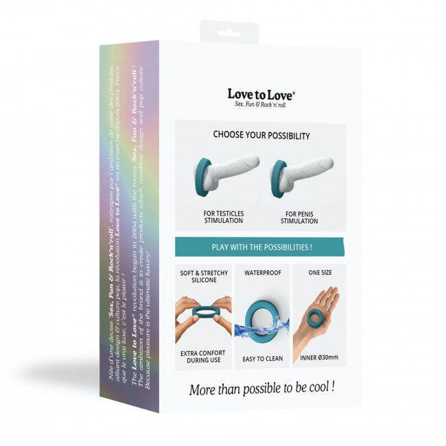 Эрекционное кольцо широкое Love To Love COOL RING - TEAL ME Sex Aura Киев - изображение 7