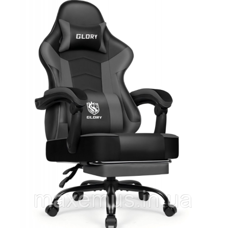 Компьютерное кресло для геймера с подставкой для ног Bonro Glory DC 203 кресло геймерское серое Мостиска