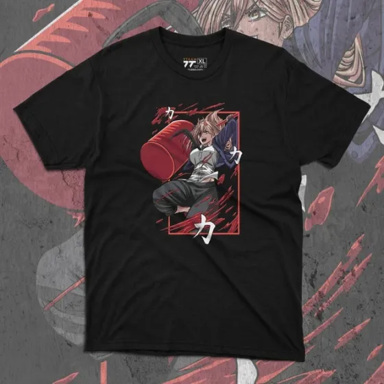 Футболка для подростка мальчика с принтом Человек Бензопила Power 2 Размер 160 Anime10479 Днепр