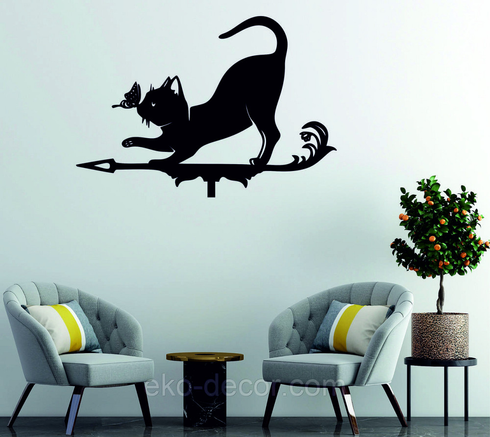 Декоративне настінне Панно «Кіт»  Декор на стіну Київ - фото 3