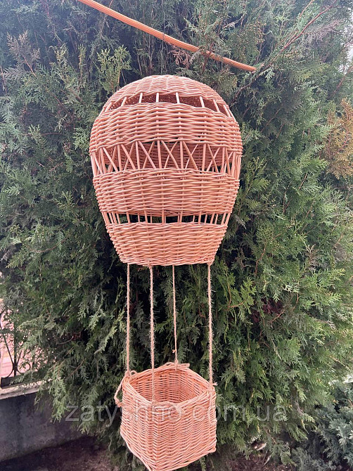 Люстра плетена у формі кулі Київ - фото 6