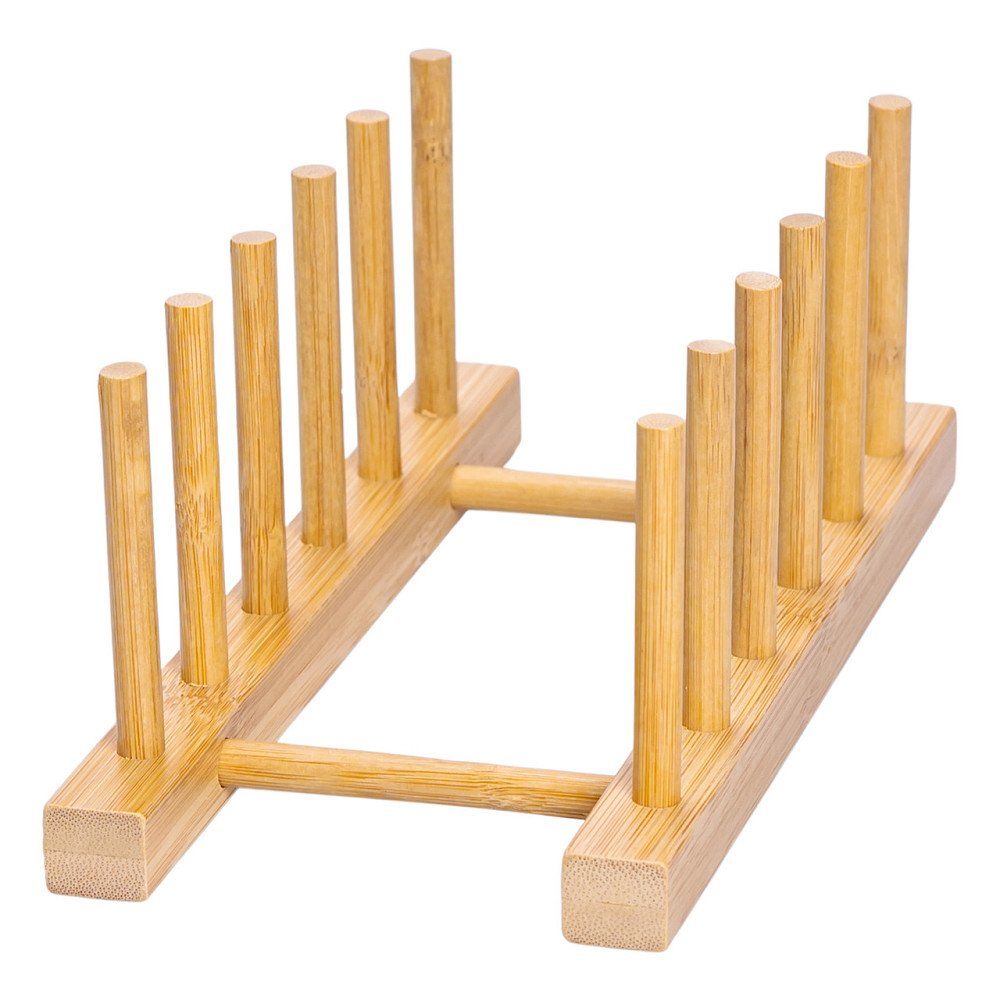 Yiwu Підставка для тарілок та кришок дерев'яна на кухню 24.5×12×9.5 (см) HB-40-12 Київ - фото 3