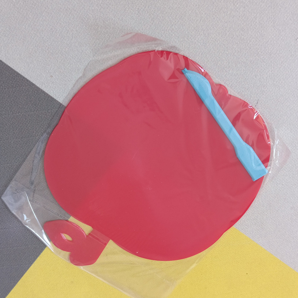 Дошка для пластиліну ЯБЛОКО зі стеком червона Київ - фото 2