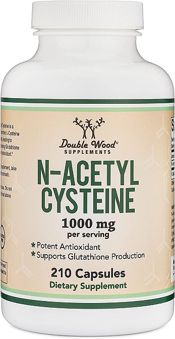 N-Ацетилцистеїн Double Wood N-Acetyl Cysteine 1000 mg 210 capsules Луцьк - фото 1