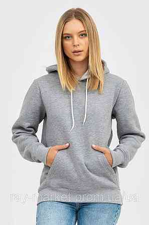 Худі базове утеплене Ray Basic жіноче сірий меланж (U0401W-Grey Heather) L Київ
