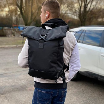 Рюкзак городской roll-top Roll Top, Городской рюкзак с отделением для нотбука прочный мужской BW-15 Львов - изображение 18