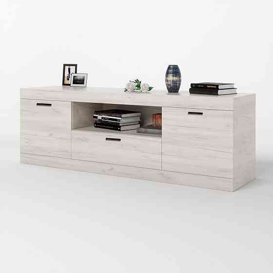 Тумба Эверест ТВ 1500 Соната 150х38х50 дуб крафт белый (DTM-2715) Днепр