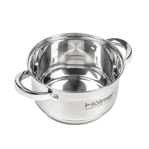 Набір каструль 4 предмети (ківш 1,5л/каструля 2,7л) нержавіюча сталь 7-шарове дно CS-1451-SS Holmer Житомир