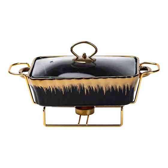 Настільний марміт 1 літр прямокутний порцелянаовий марміт з підігрівом HP1046 Коломыя