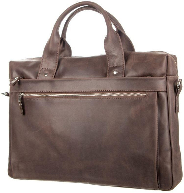 Сумка для ноутбука SHVIGEL 11026 Коричневая Киев - изображение 4