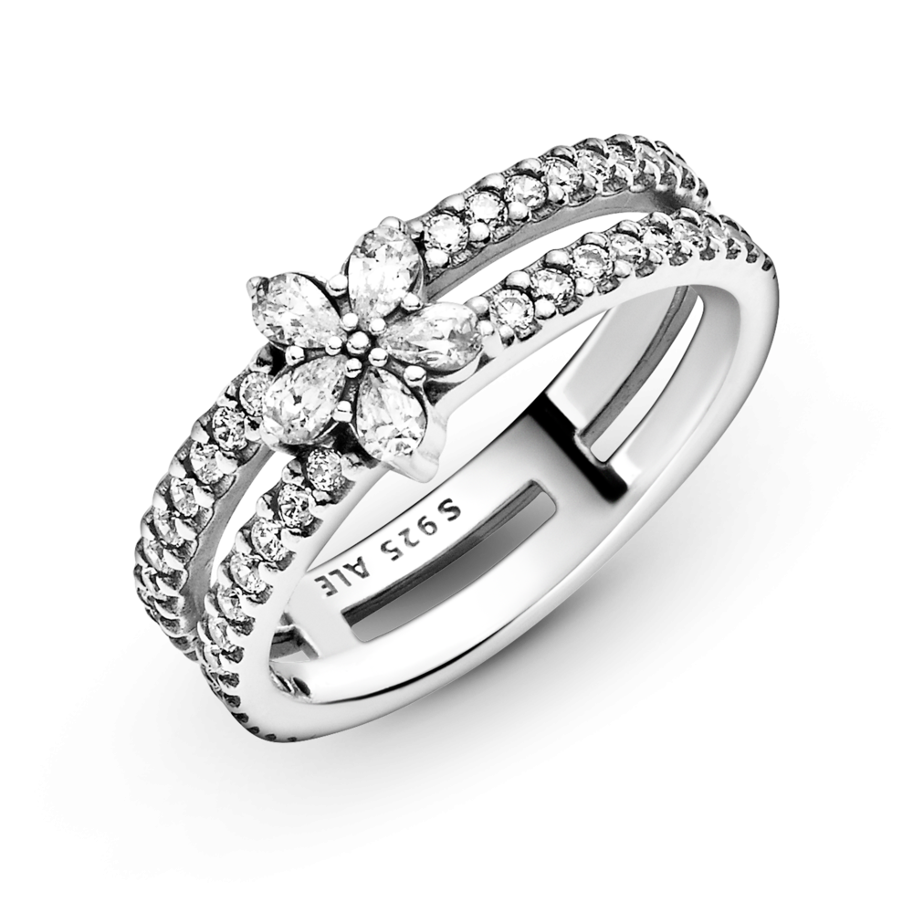 Срібна каблучка   "Блискуча сніжинка" 199236C01 MasterSem Київ - фото 4