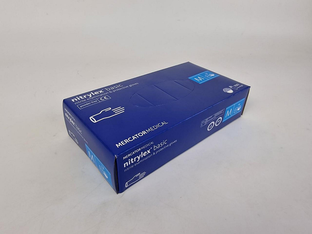 Рукавиці Нітрил Синій (100 шт.) M "nitrylex" (1 пачка) Харків - фото 2